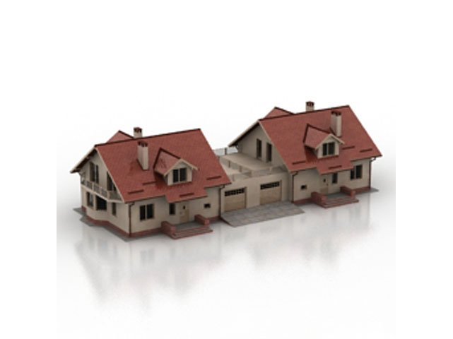 Free Cottage N3 3D model For Architecture 3Ds Max Model Download